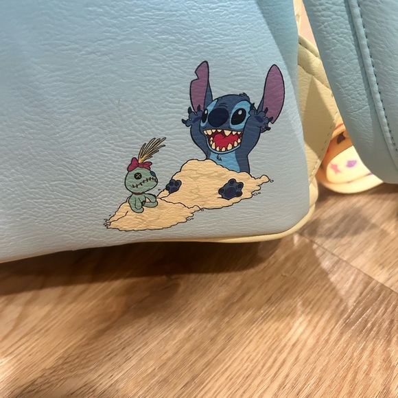 Loungefly Stitch Backpack - Light Blue and Cream - Picture 3 of 9